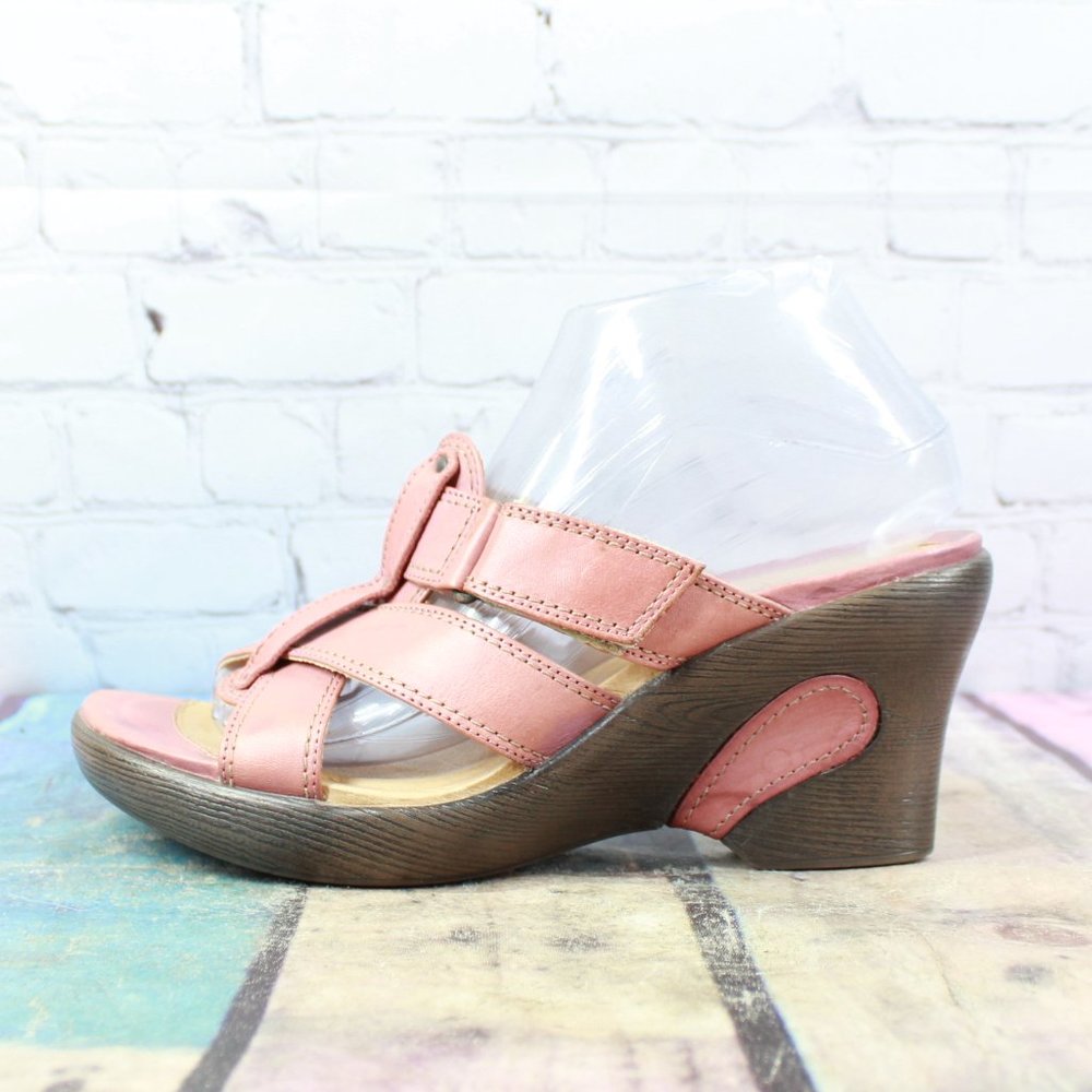 SANITA Strappy Slip On Wedge Sandals Size 10 / 40 - Picture 1 of 9